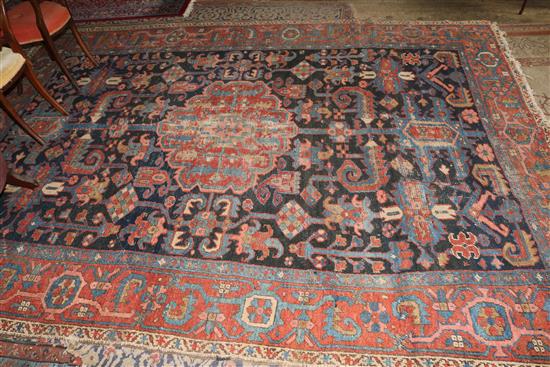 Blue ground Persian carpet